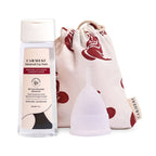 Carmesi Menstrual Cup (L) & Wash Combo | Grocsy