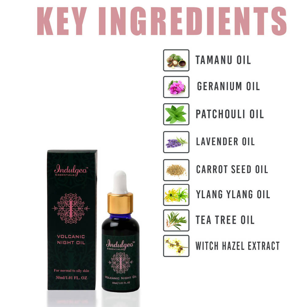 Indulgeo Essentials Volcanic Night Oil | Grocsy