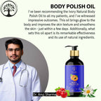 Ivory Natural Body Polish Oil For Exfoliate, Hydrate, & Renew For Radiant Results | Grocsy