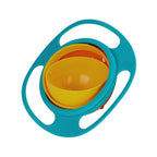 Safe-O-Kid 360 degree spill proof feeding Bowl for kids- Orange & Green Colour | Grocsy