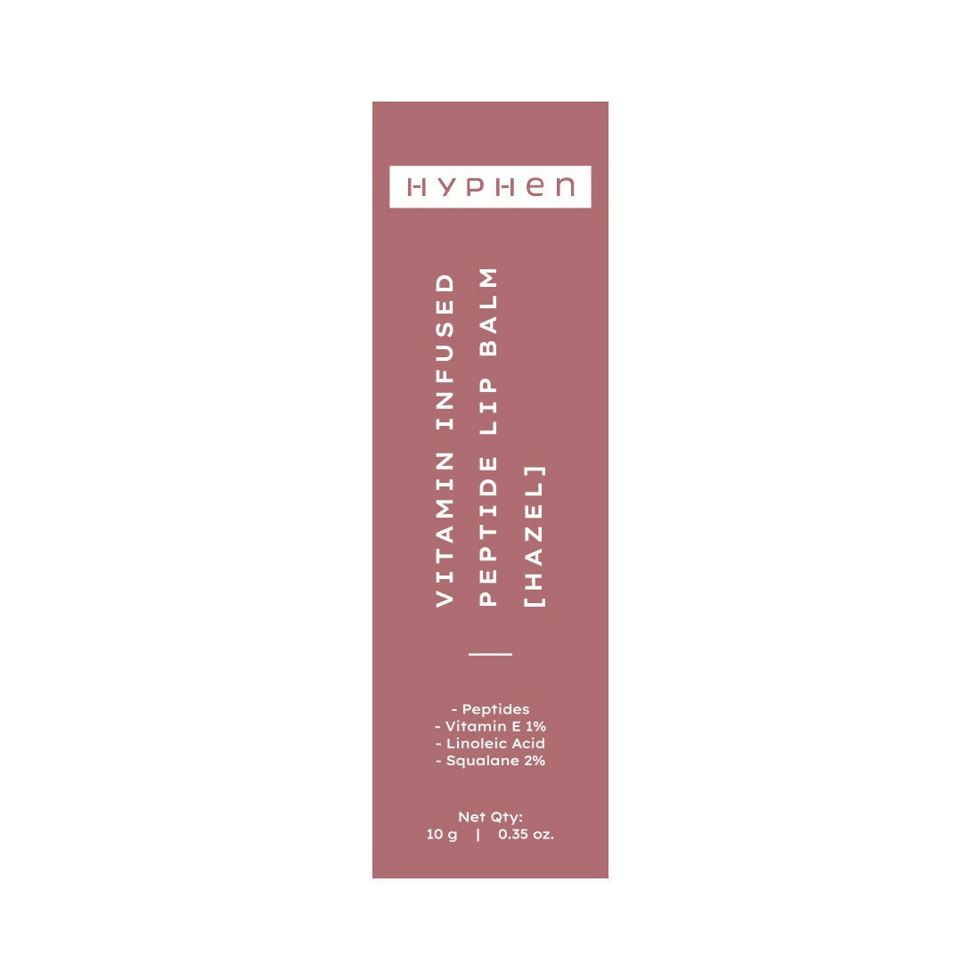 Hyphen By Kriti Sanon Hazel Vitamin Infused Peptide Lip Balm, Hydrate & Moisturize, Smoothen Lips & Repair Moisture Barrier | Grocsy