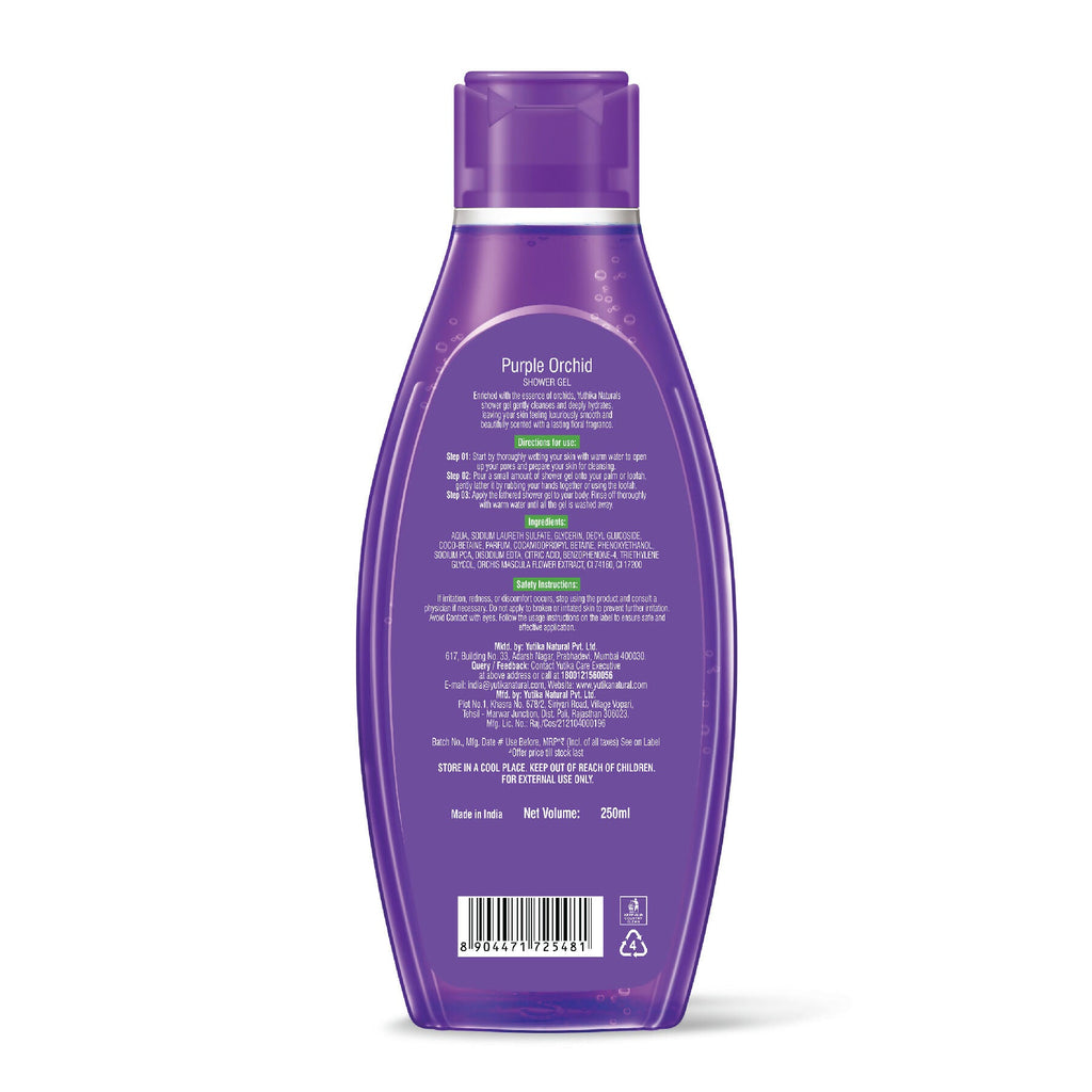 Yuthika Purple Orchid Body Wash Shower Gel | Grocsy