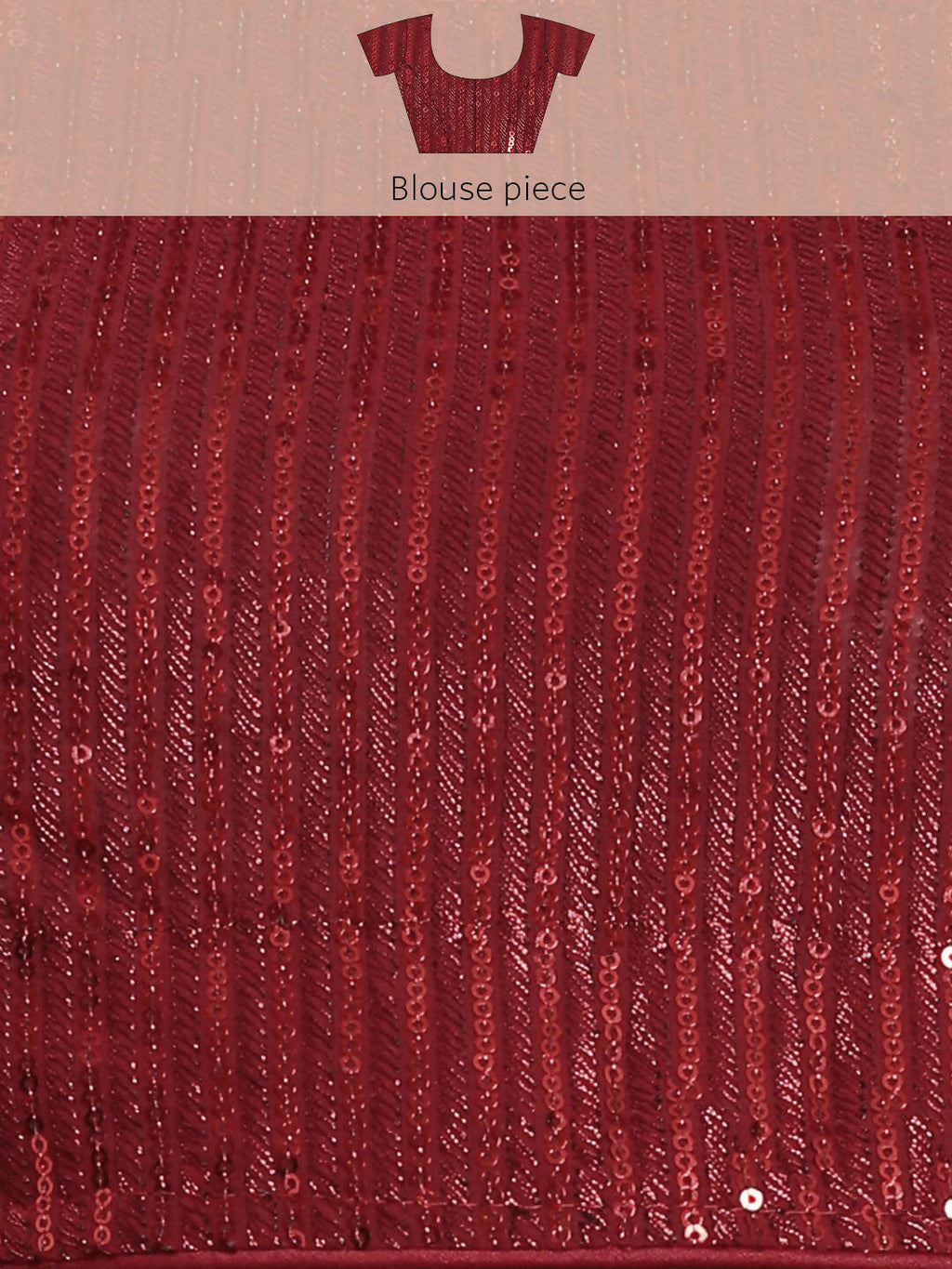 Maroon Woven Design Net Saree with Blouse Piece - Kalamkari | Grocsy
