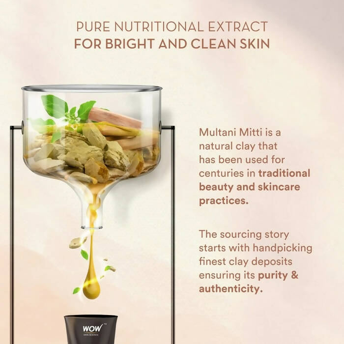 Wow Skin Science Purifying Multani Mitti Face Wash | Grocsy
