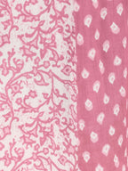 Aramya Anarkali Soft Cotton Block Print Women's Kurta Set - Pink | Grocsy