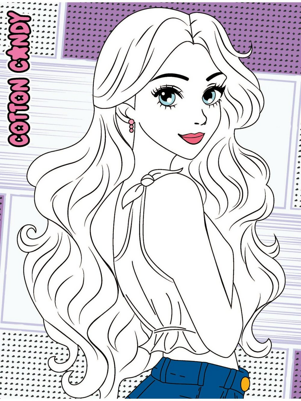 Dreamland Publications Colour Your Own Manga Book 2 With Free Manga Colouring Poster For Kids | Grocsy