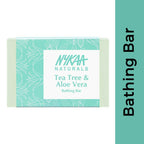 Nykaa Naturals Tea Tree & Aloe Vera Moisturising Bathing Soap | Grocsy