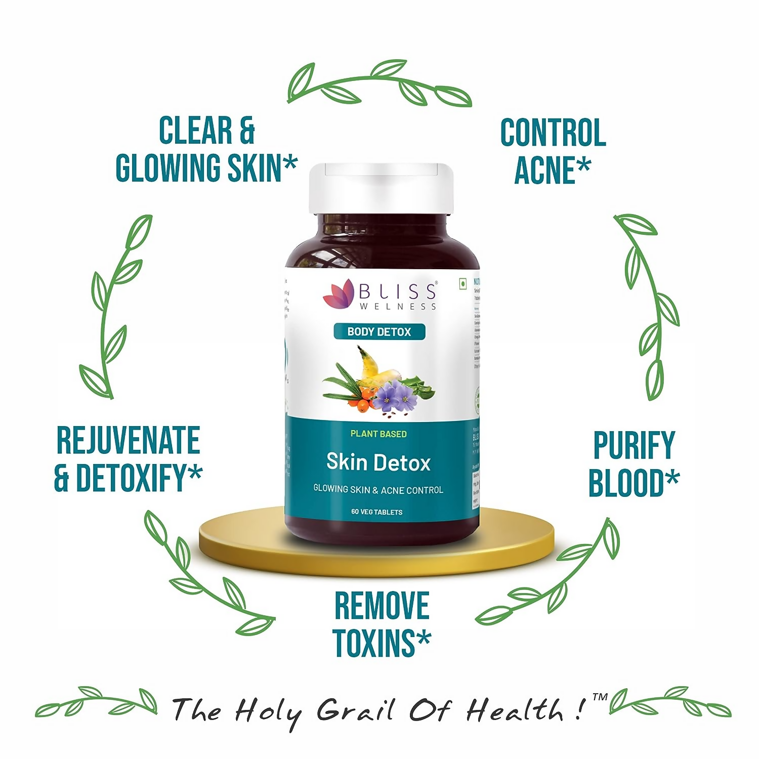 Bliss Welness Skin Detox Tablets | Grocsy