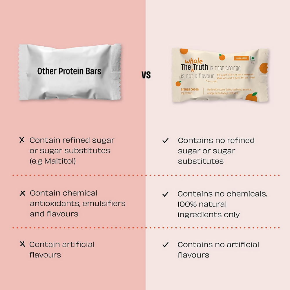 The Whole Truth Protein Bars - Orange Cocoa | Grocsy