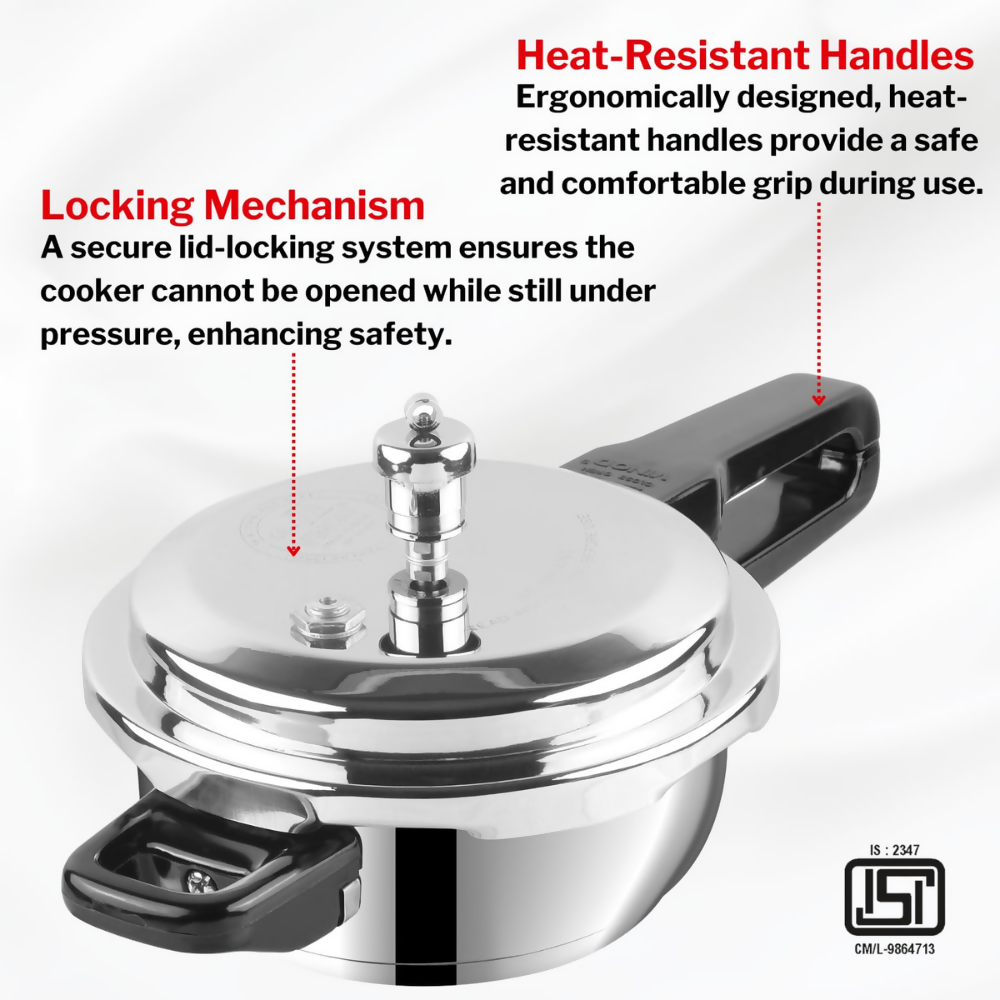 Vinod Stainless Steel Pressure Cooker | Grocsy