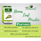 VedicAyurveda Henna Leaf Powder | Grocsy