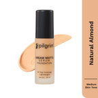 Pilgrim Dream Matte Serum Foundation With Matte & Poreless All Day Coverage Lightweight - Natural Almond | Grocsy