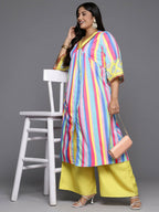 Ahalyaa Women's Traditional wear Kurta Set - Multi | Grocsy