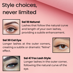 BOBI Self Adhesive Eyelashes SA47 Fox Lash Style – Outer Edge Lift | Grocsy
