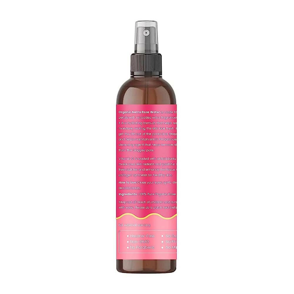 Organic Netra Rose Water with Vitamin C | Grocsy