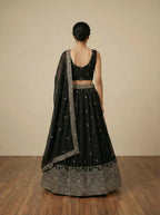 Lehenga Mart Designer Indian Wedding Lehenga Choli-Black | Grocsy