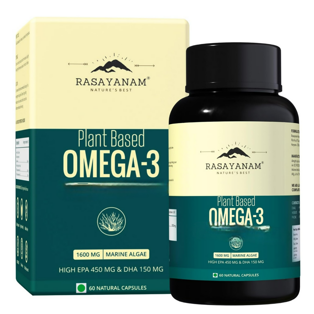 Rasayanam Plant Based Omega-3 Capsules | Grocsy