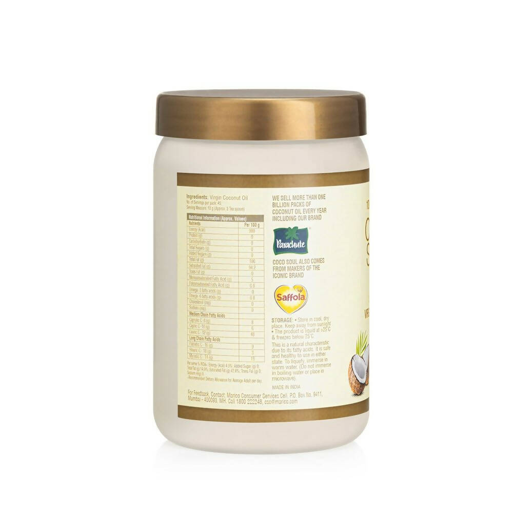 Coco Soul Cold Pressed Natural Virgin Coconut Oil | Grocsy