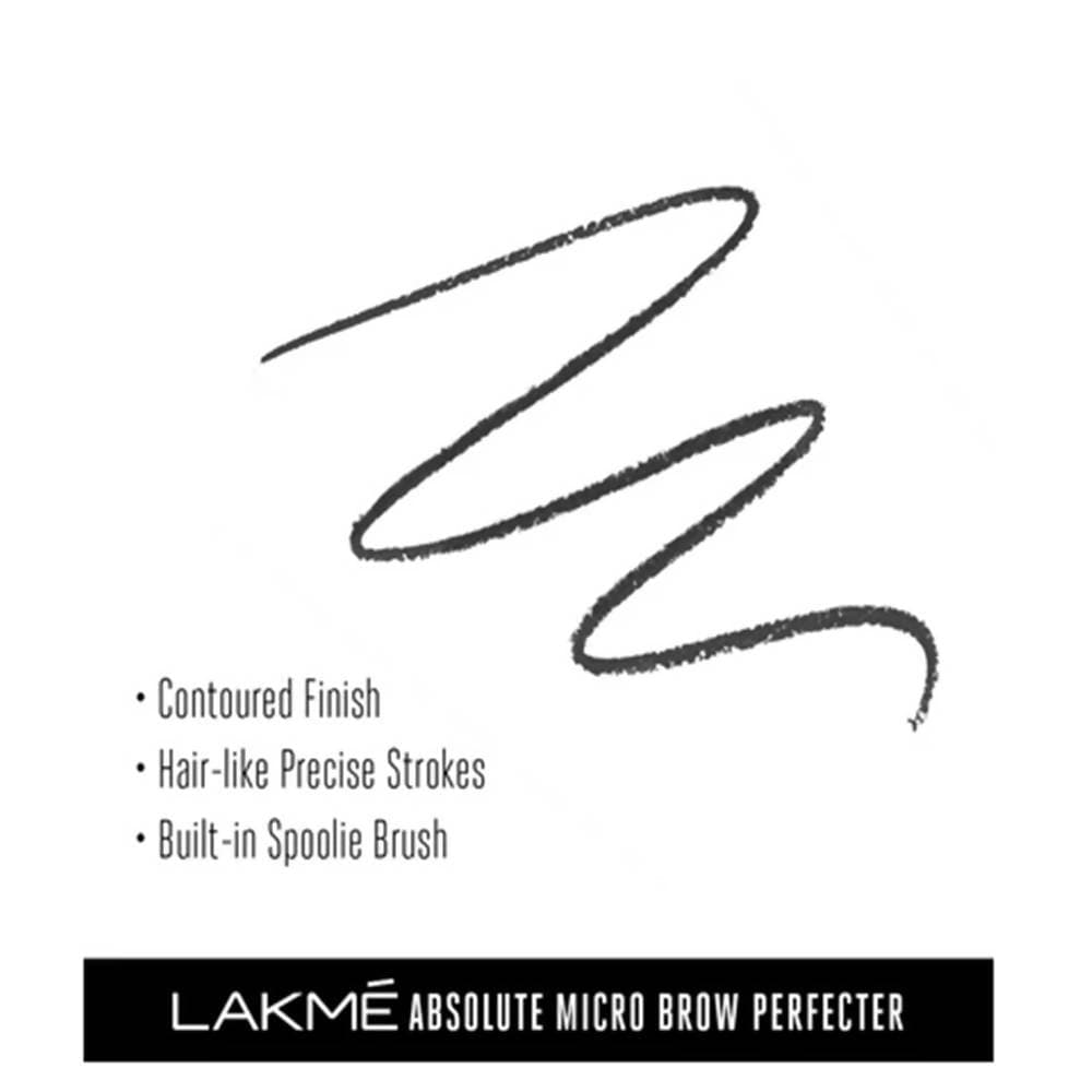 Lakme Absolute Micro Brow Perfecter - Charcoal | Grocsy