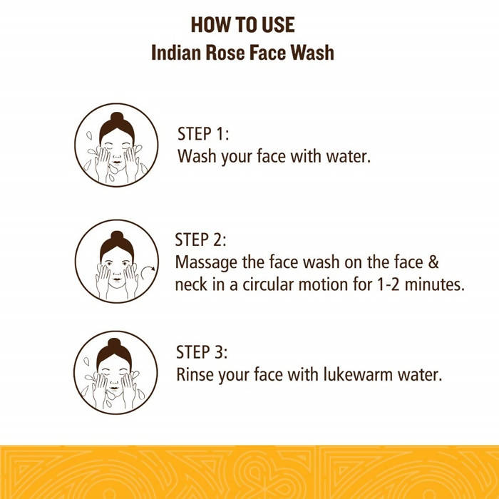Soultree Indian Rose Face Wash With Turmeric & Honey | Grocsy