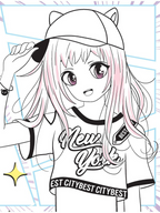 Dreamland Publications Colour Your Own Manga Book 2 With Free Manga Colouring Poster For Kids | Grocsy