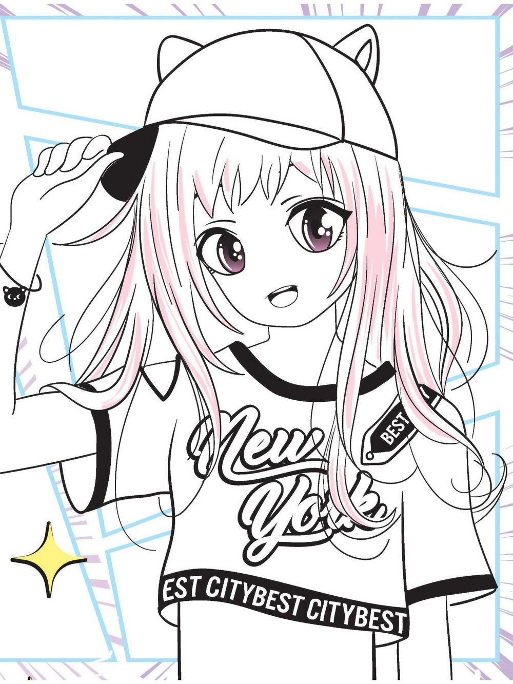 Dreamland Publications Colour Your Own Manga Book 2 With Free Manga Colouring Poster For Kids | Grocsy