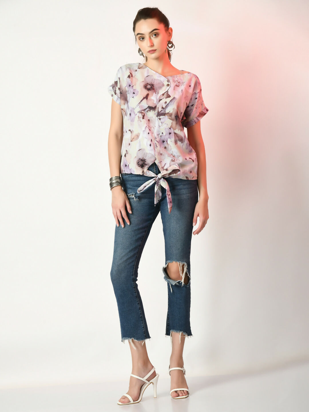 Myshka Women's Multi Printed Top | Grocsy