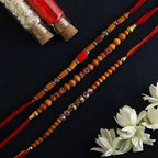 Set of 3 Beads Rakhi & Dry Fruits Jars | Grocsy