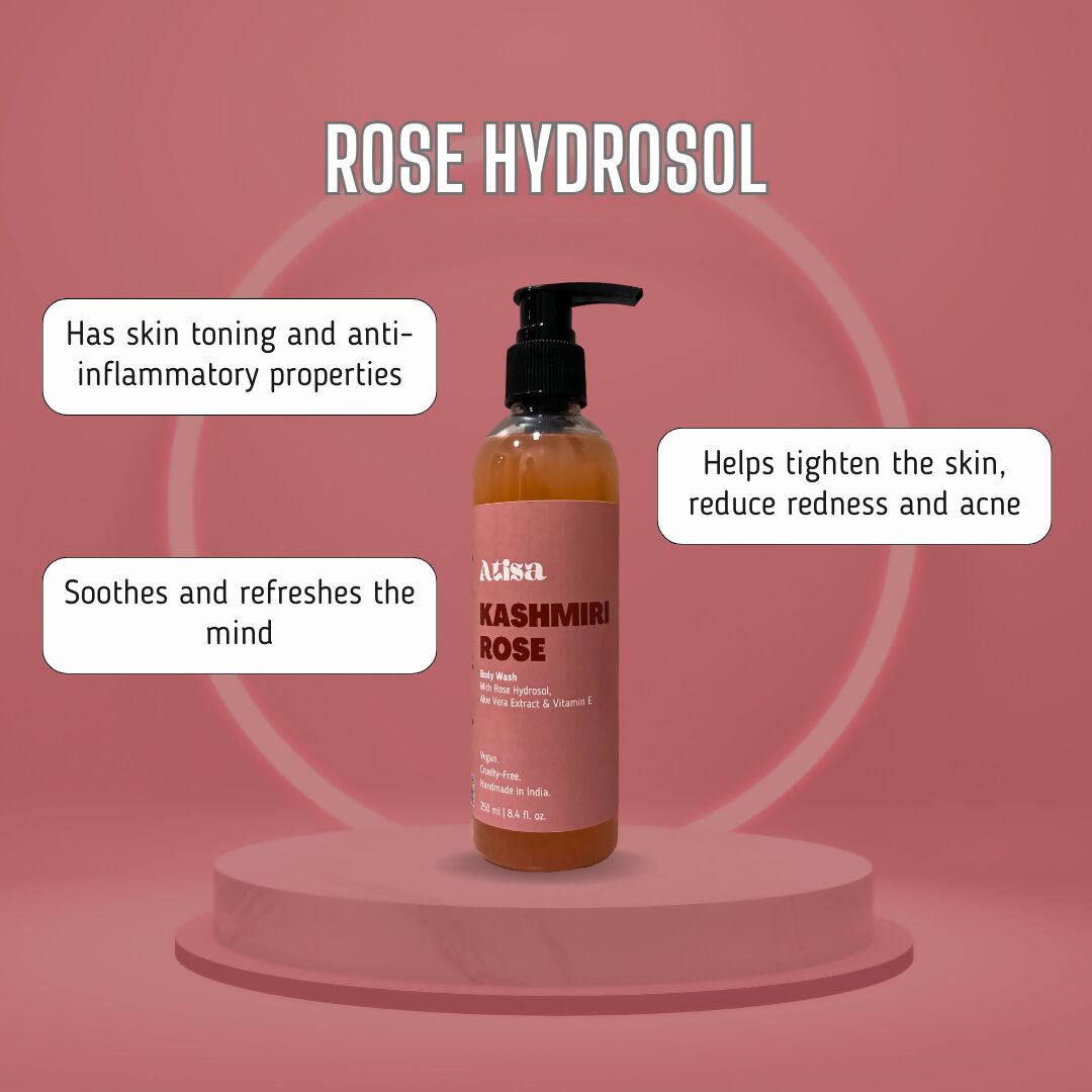 Atisa Kashmiri Rose Body Wash | Grocsy