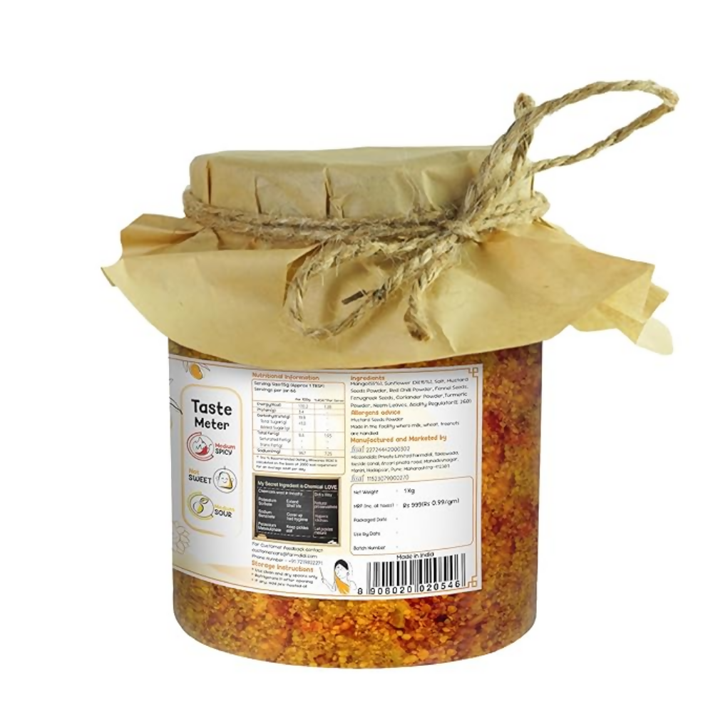 FarmDidi Mango Pickle - Tangy & Salty | Grocsy