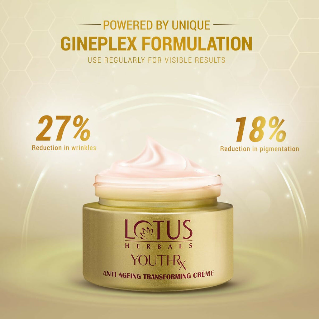 Lotus Herbals Youthrx Anti-Ageing Transforming Cream SPF 25 | Grocsy