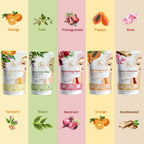 Kimayra Skin Care Combo Powder (Pomegranate + Beetroot, Neem + Tulsi, Orange + Papaya, Turmeric + Orange, Sandalwood + Saffron) | Grocsy