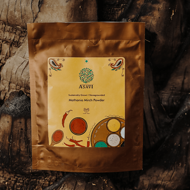 Asavi Stone Grounded Mathania Chilli Powder | Grocsy