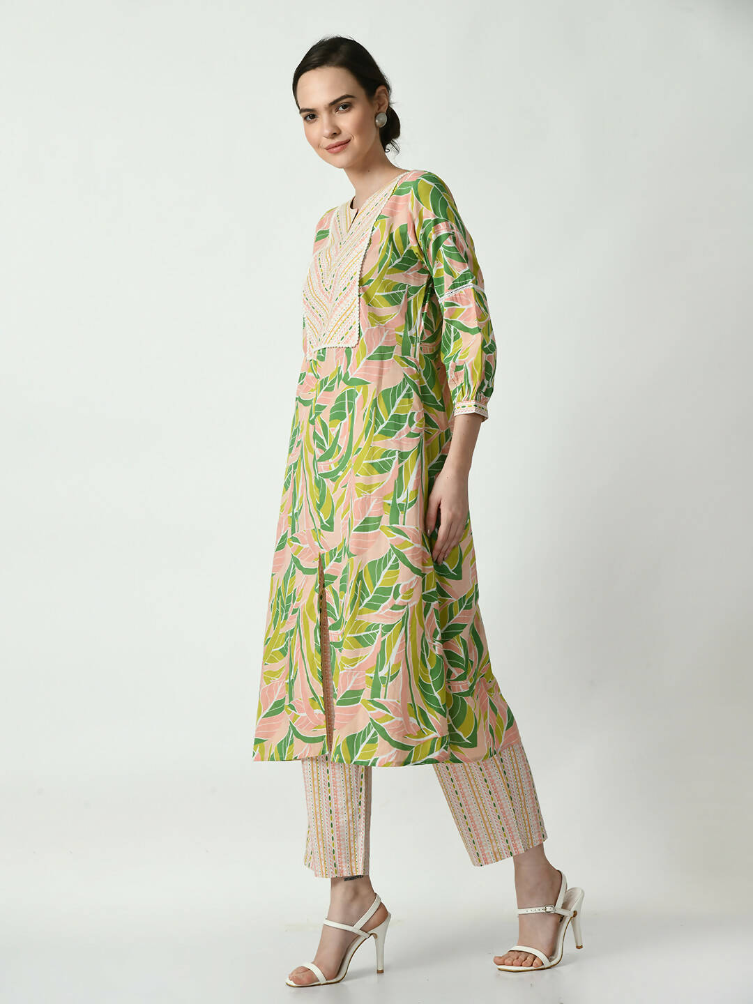 Myshka Women's Multi A-Line Printed Kurta | Grocsy