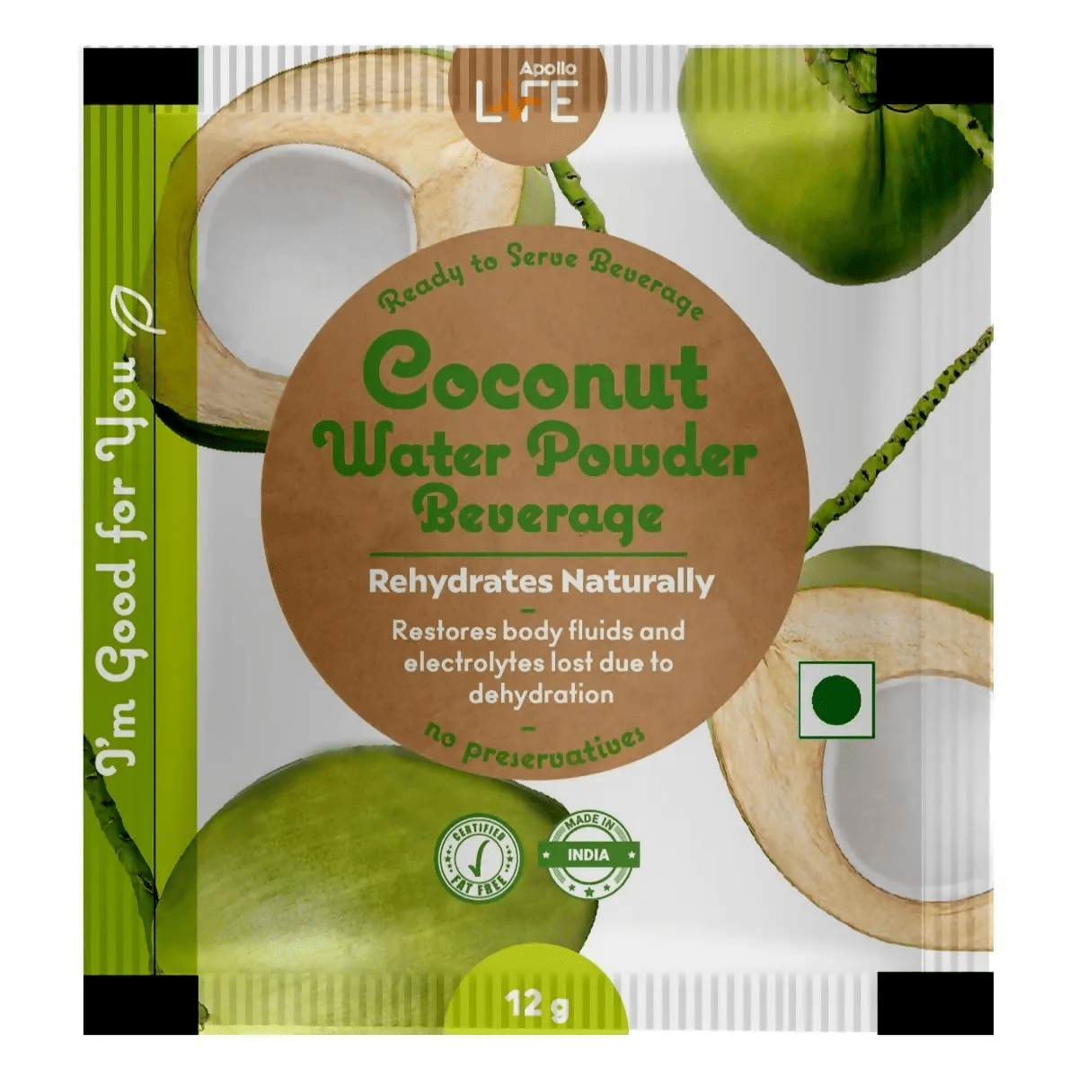 Apollo Life Coconut Water - Sachets | Grocsy