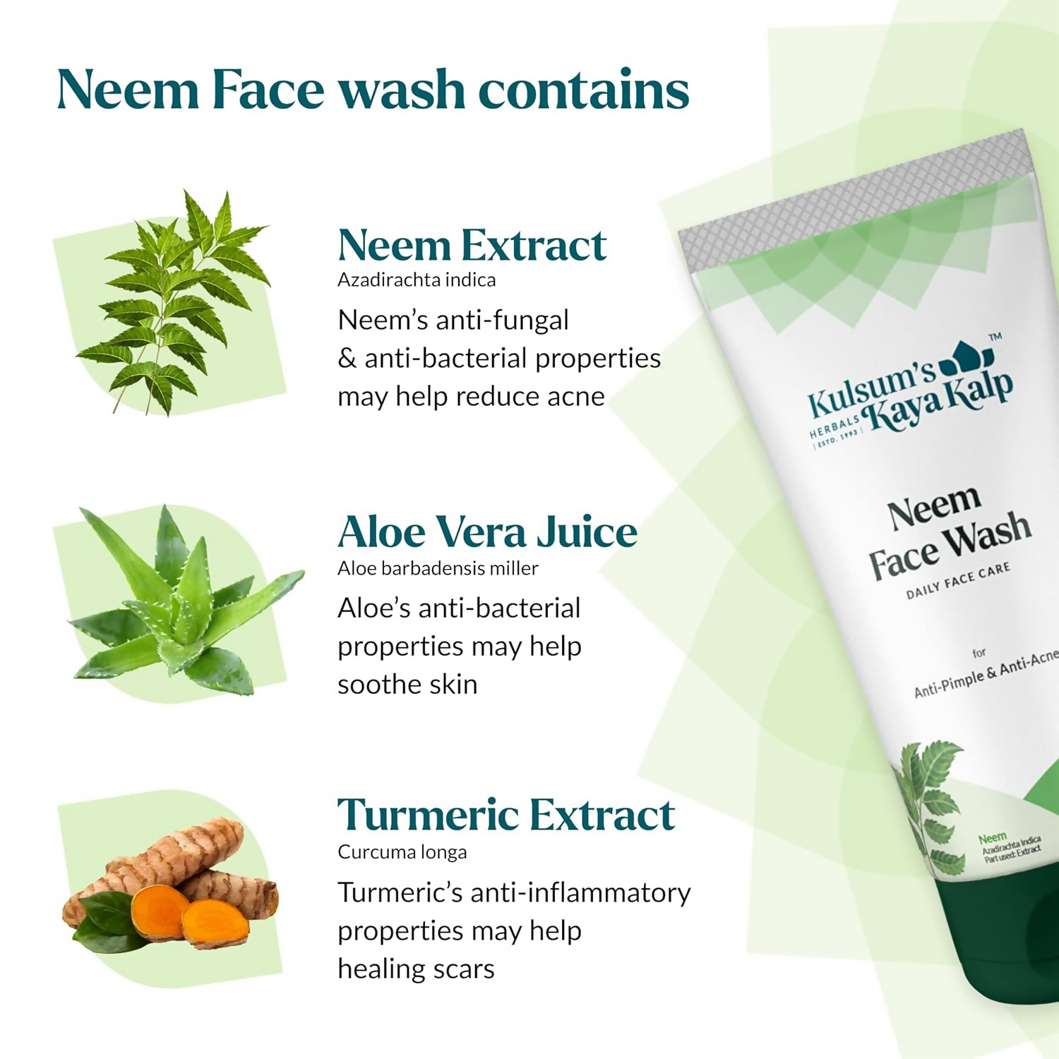 Kulsum's Kaya Kalp Neem Face Wash | Grocsy