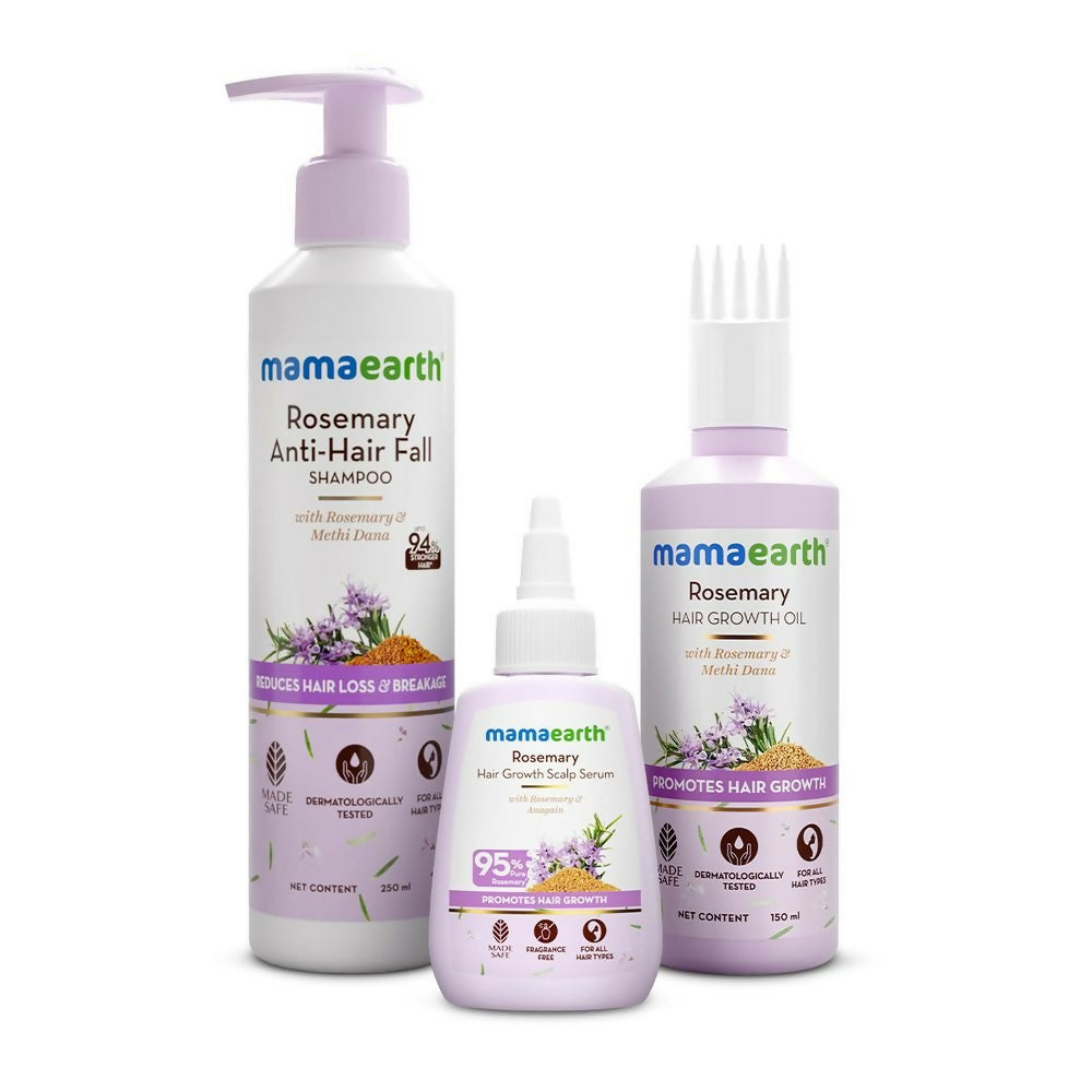 Mamaearth Rosemary Hair Strengthening Combo | Grocsy
