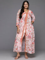 Ahalyaa Women's Traditional wear Kurta Set - Pink | Grocsy