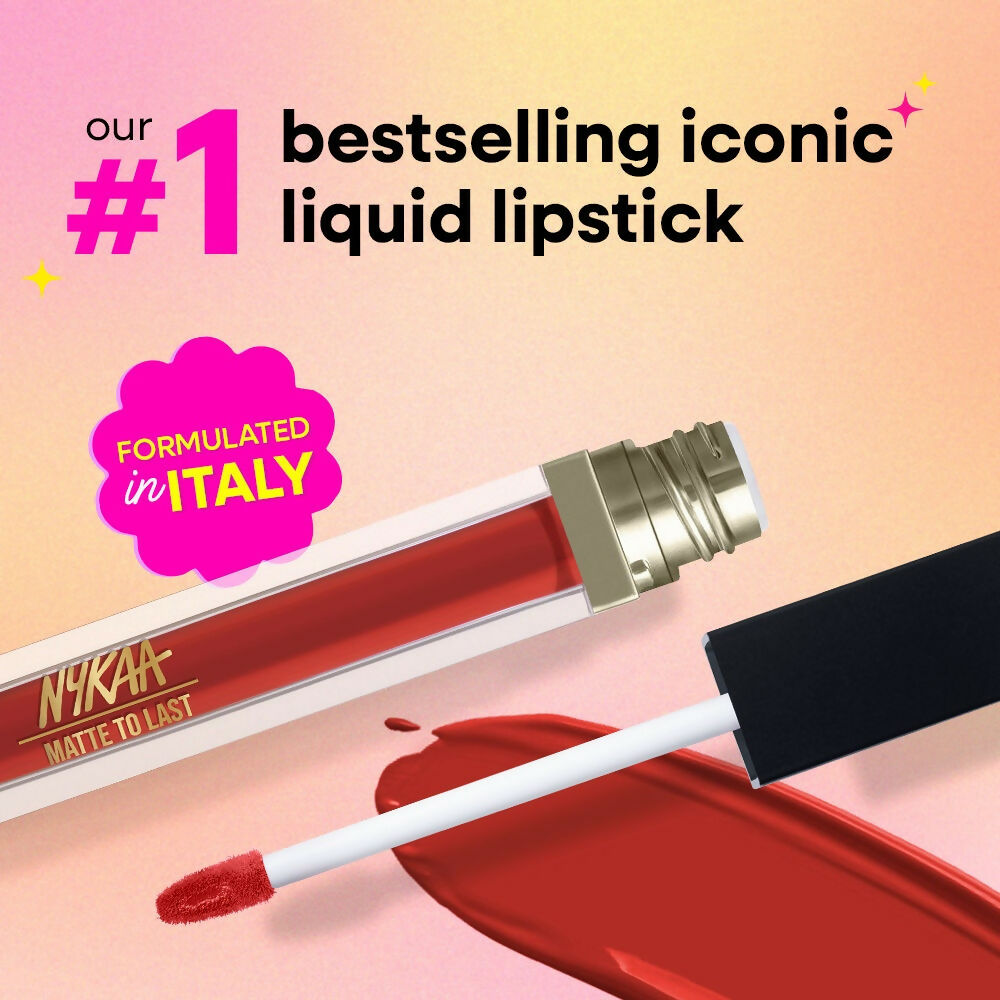 Nykaa Matte To Last ! Transferproof Liquid Lipstick - Guwa hottie -03 | Grocsy
