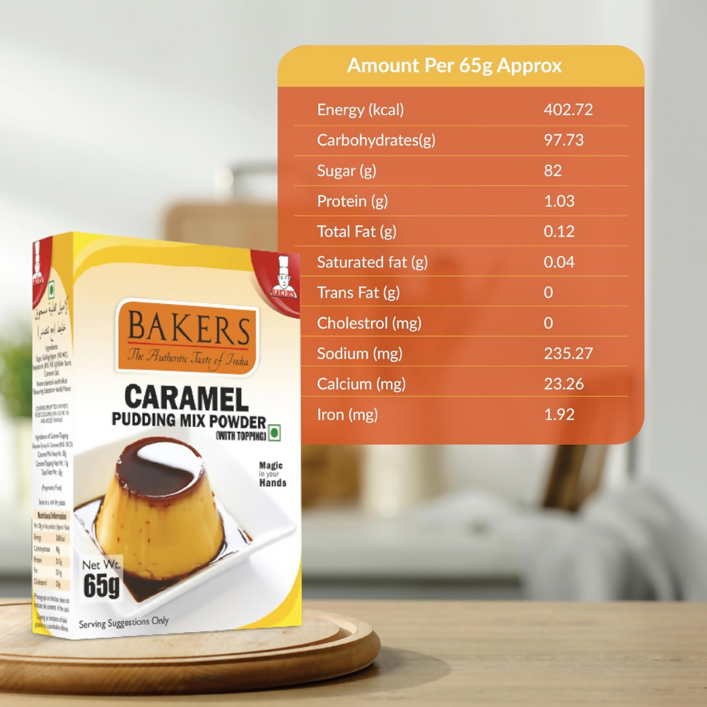 BAKERS Instant Pudding Mix - Caramel Flavor | Grocsy