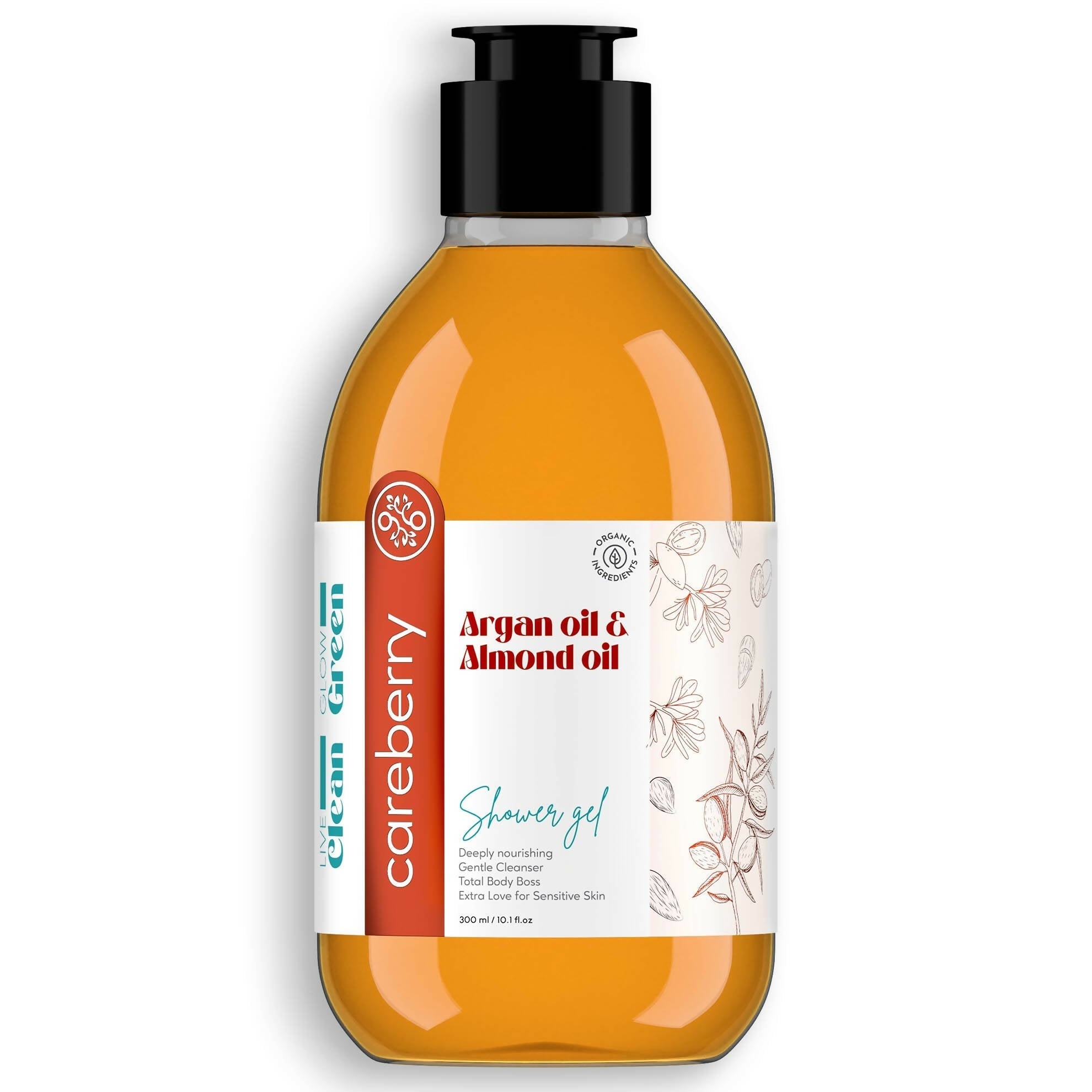 Careberry Argan & Almond Oil Shower Gel | Grocsy
