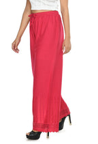 Mominos Fashion Moeza Reyon Cotton Magenta Cut Work Palazzo | Grocsy