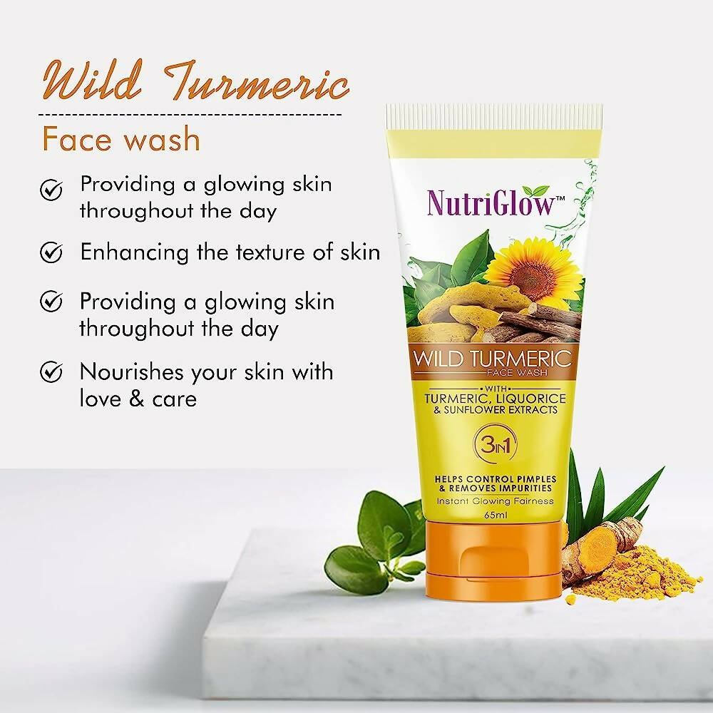 NutriGlow Wild Turmeric Face Wash | Grocsy