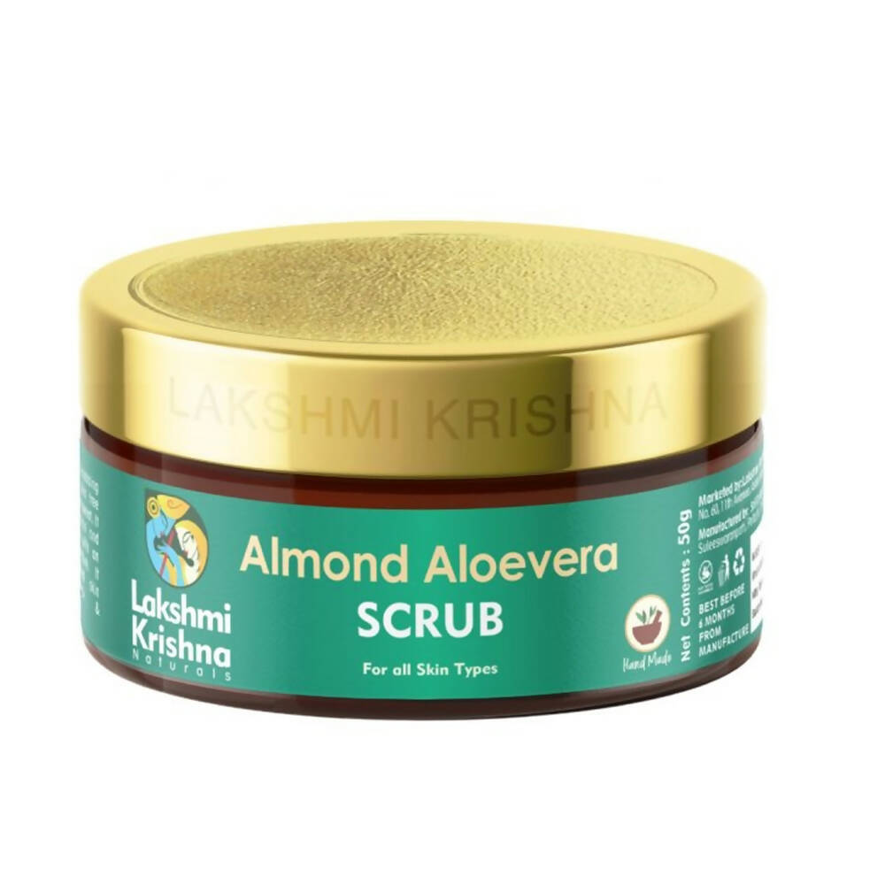 Lakshmi Krishna Naturals Almond Aloevera Scrub | Grocsy