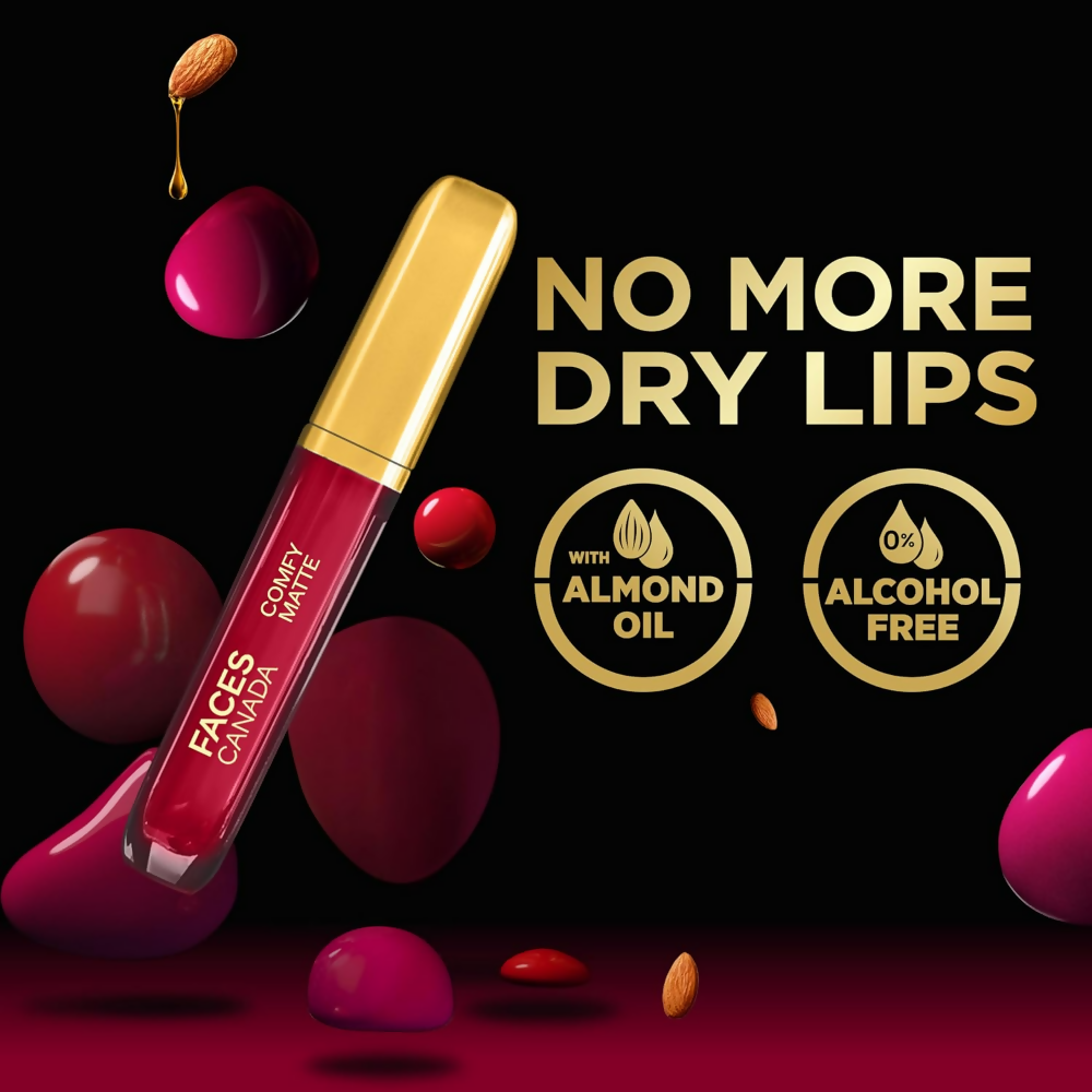 Faces Canada Comfy Matte Liquid Lipstick - Note To Self 07 10 HR Long Lasting | Grocsy