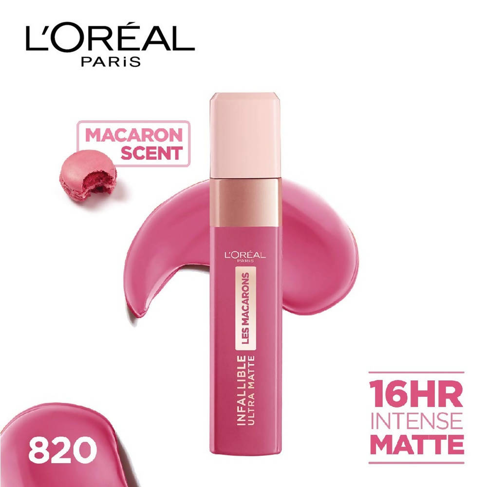 L'Oreal Paris Infallible Ultra Matte Liquid Lipstick Les Macarons - 820 Praline Of Paris | Grocsy