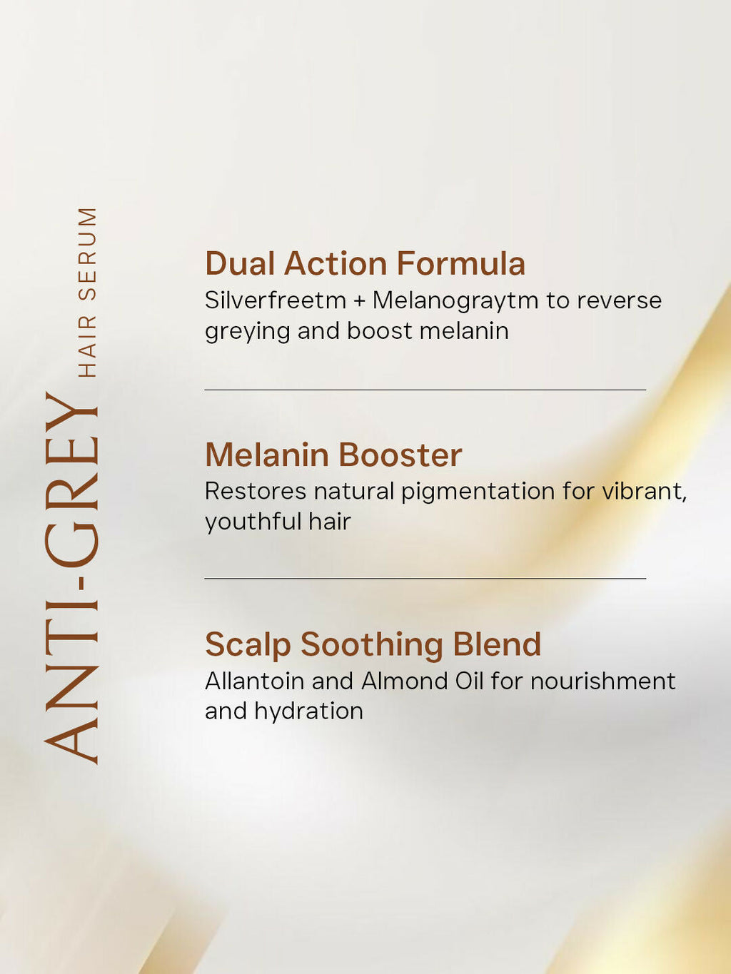 Flawora Set of Anti-Grey Hair Serum, D-Tan Lotion and Gold Face Serum | Grocsy