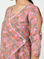 Myshka Women's Multi Floral Printed A-Line Dress | Grocsy