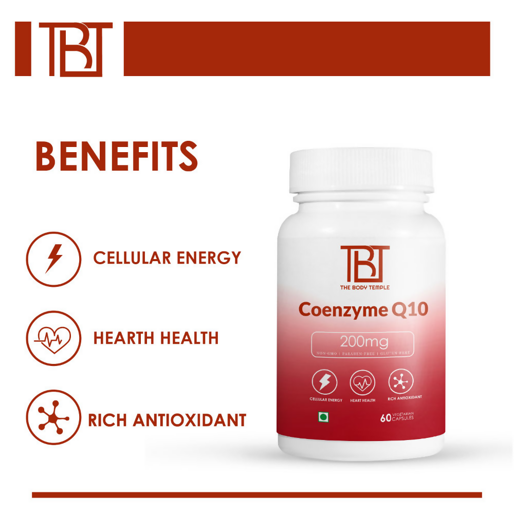 The Body Temple Coenzyme Q10 200 mg For Heart Health Capsules | Grocsy