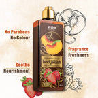 Wow Skin Science Strawberry & Peach Foaming Body Wash | Grocsy
